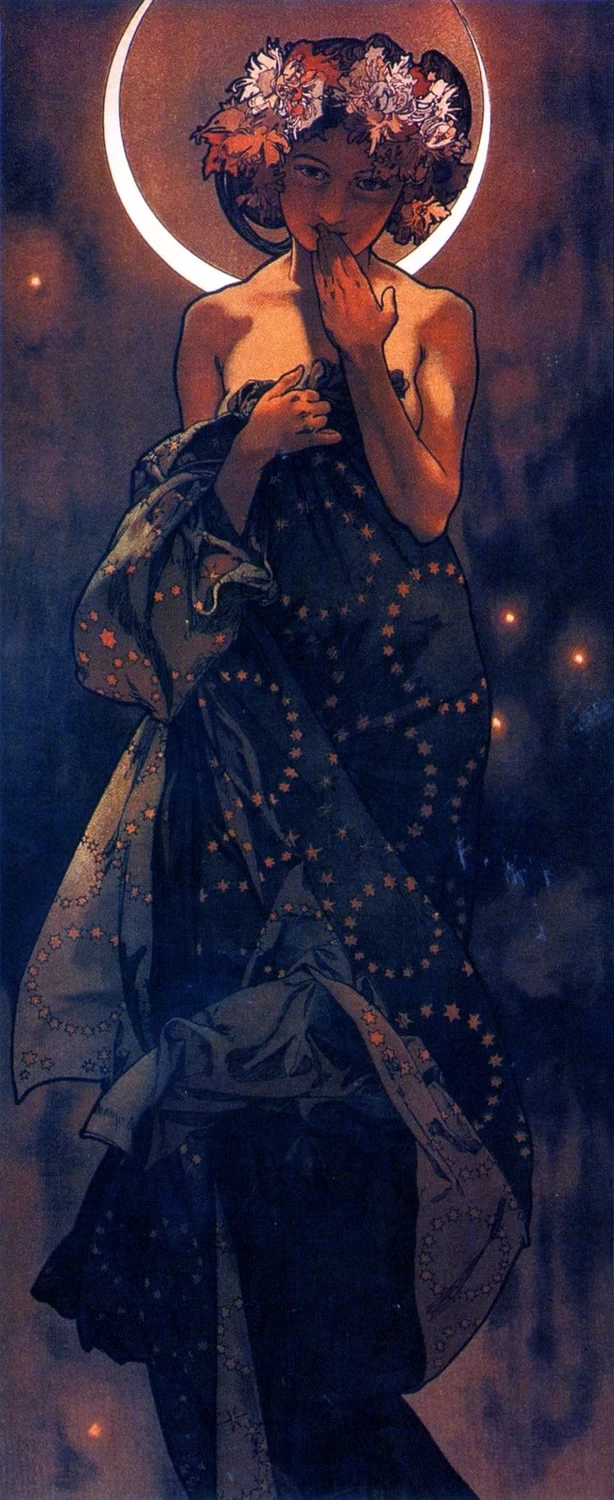 Alfons Mucha - La luna